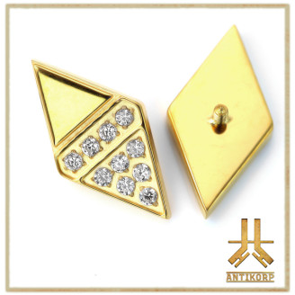 Pétale Trinity Titane F136 interne Swarovski