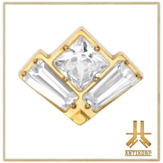 Pétale Trinity Titane F136 interne Swarovski