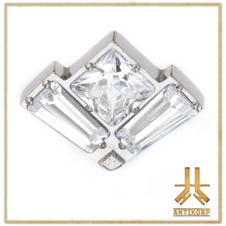 Pétale Trinity Titane F136 interne Swarovski