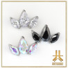 Pétale Trinity Titane F136 interne Swarovski