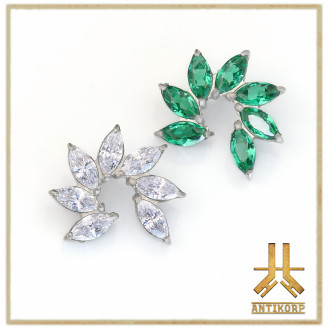 Pétale Trinity Titane F136 interne Swarovski