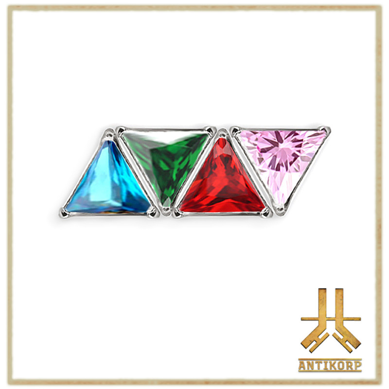 Pétale Trinity Titane F136 interne Swarovski