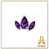 Pétale Trinity Titane F136 interne Swarovski