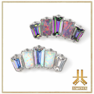 Pétale Trinity Titane F136 interne Swarovski
