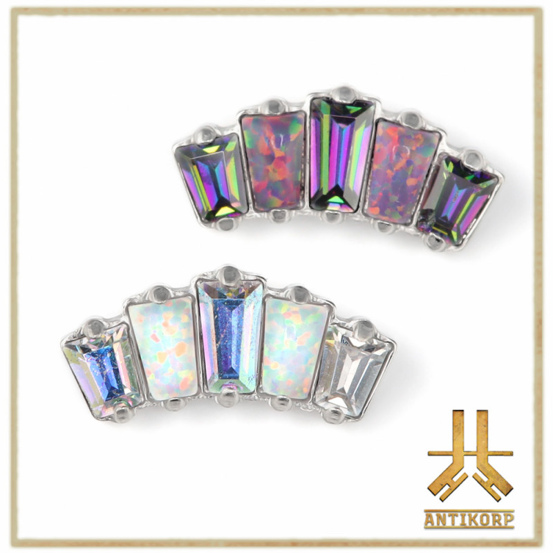 Pétale Trinity Titane F136 interne Swarovski