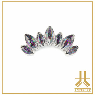 Embout Titane F136 Marquises Diademe strass interne