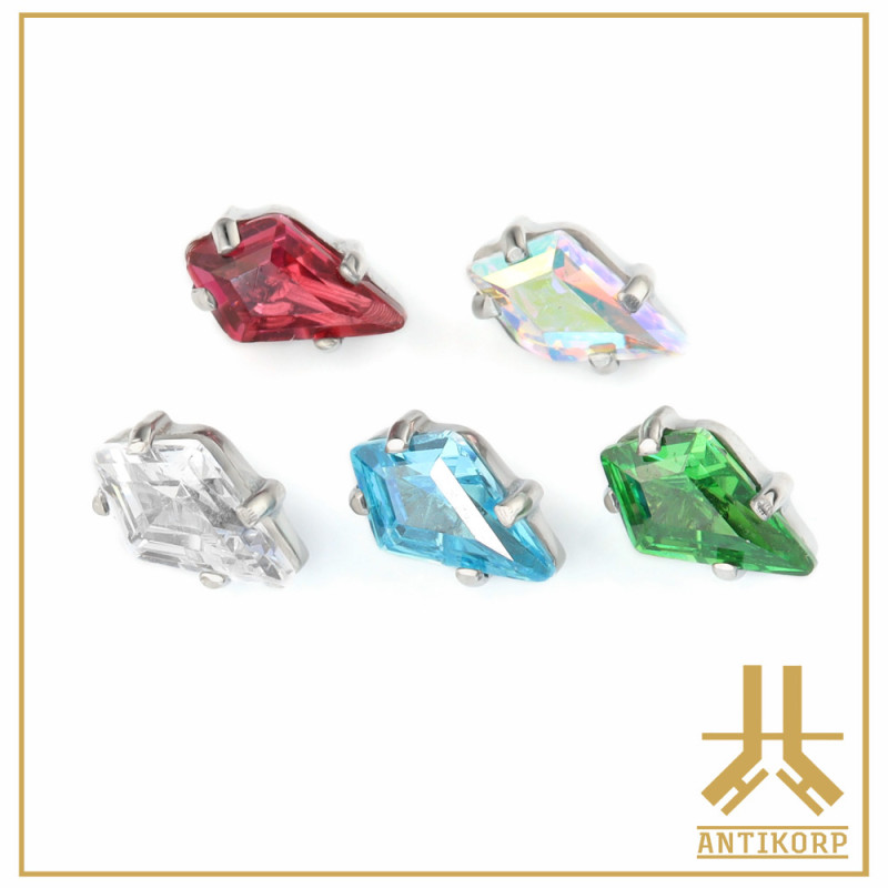 Embout Titane F136 Diamond Cut Griffé