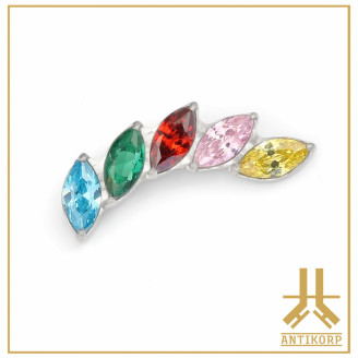 Pétale Trinity Titane F136 interne Swarovski