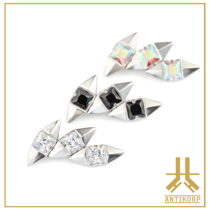 Embout Titane F136 Triple Triangle Captive Square