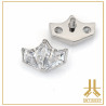 Embout Titane F136 3 Diamonds Cut Crown