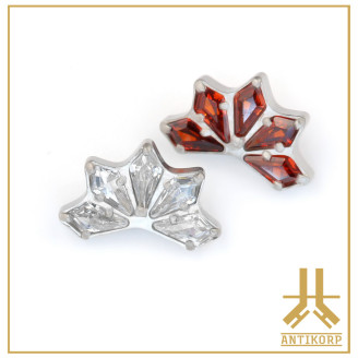 Embout Titane F136 5 Diamonds Cut Crown