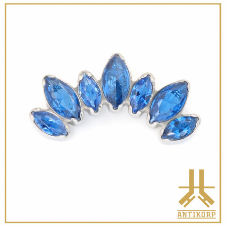 Embout Titane F136 Marquises Diademe strass interne