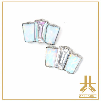 Pétale Trinity Titane F136 interne Swarovski