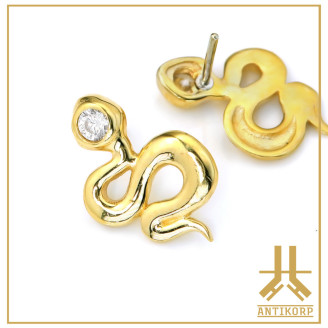 Marquise Or 14K Strass
