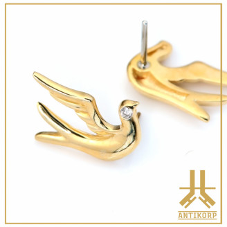 Marquise Or 14K Strass