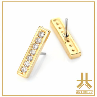 Marquise Or 14K Strass