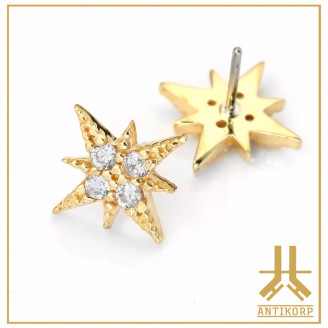 Marquise Or 14K Strass