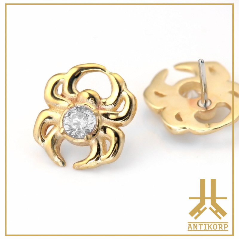 Marquise Or 14K Strass
