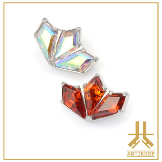 Embout Titane F136 3 Diamonds Cut Crown