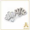 Pétale Trinity Titane F136 interne Swarovski