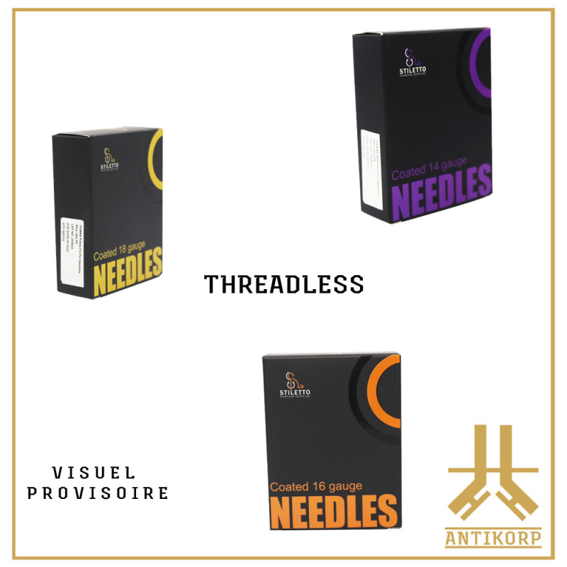 Aiguilles Piercing Stériles STILUS Triple Biseau
