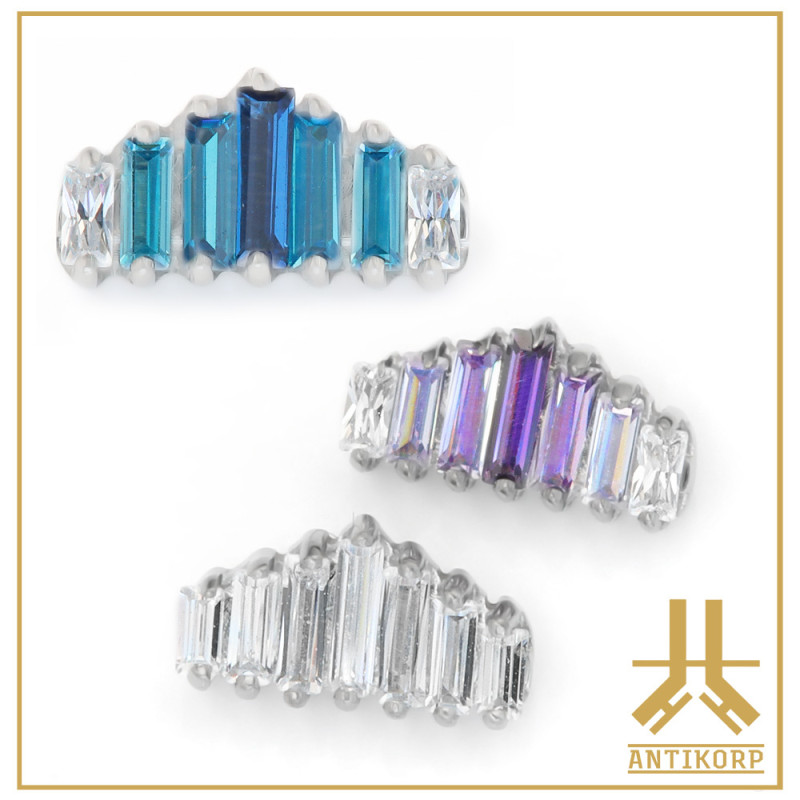 Pétale Trinity Titane F136 interne Swarovski