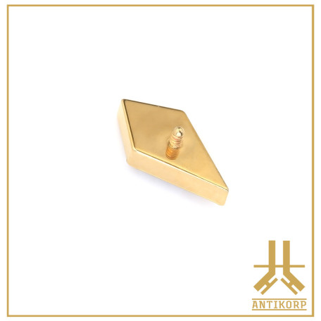 Embout Titane F136 PVD Gold Diamond Cut V2