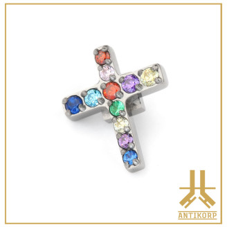 Pétale Trinity Titane F136 interne Swarovski