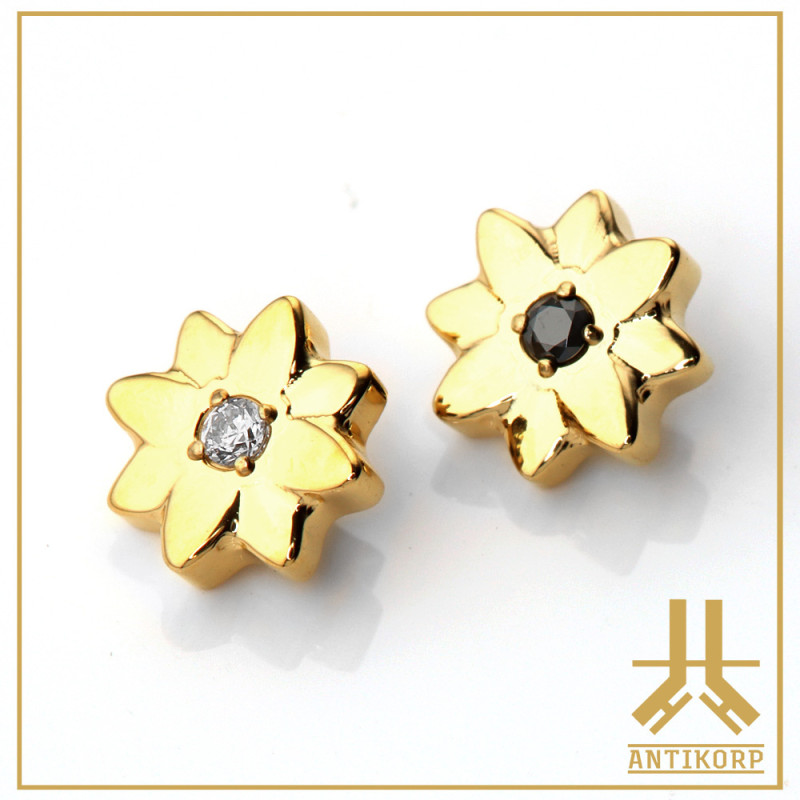 Embout Titane F136 PVD Gold Flore V5 interne