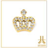 Embout Titane F136 PVD Gold Queen Crown