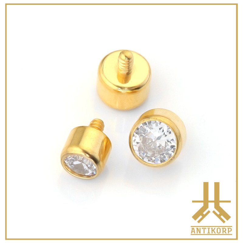 Embout Titane F136 PVD Gold Cab Barrel interne