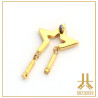Embout Titane F136 PVD Gold Star Dangles