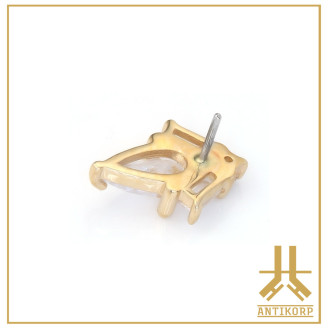 Marquise Or 14K Strass