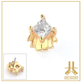 Marquise Or 14K Strass