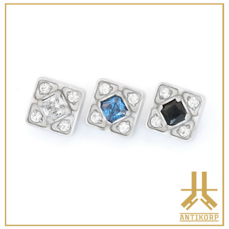 Pétale Trinity Titane F136 interne Swarovski