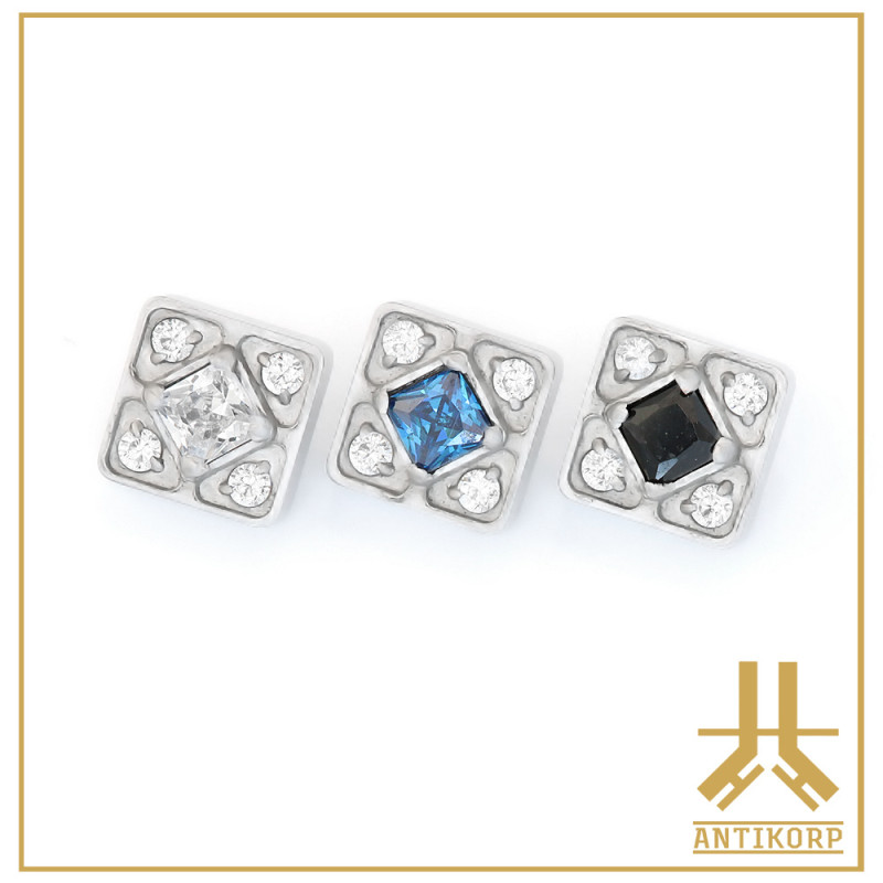 Pétale Trinity Titane F136 interne Swarovski