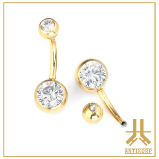 Nombril Titane Interne Strass