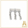 Pétale Trinity Titane F136 interne Swarovski