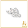 Pétale Trinity Titane F136 interne Swarovski
