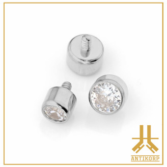 Pétale Trinity Titane F136 interne Swarovski