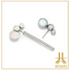 Barbell Téton Titane F136 Clusters Strass
