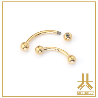 Microbanane Titane F136 PVD Gold EXTERNE
