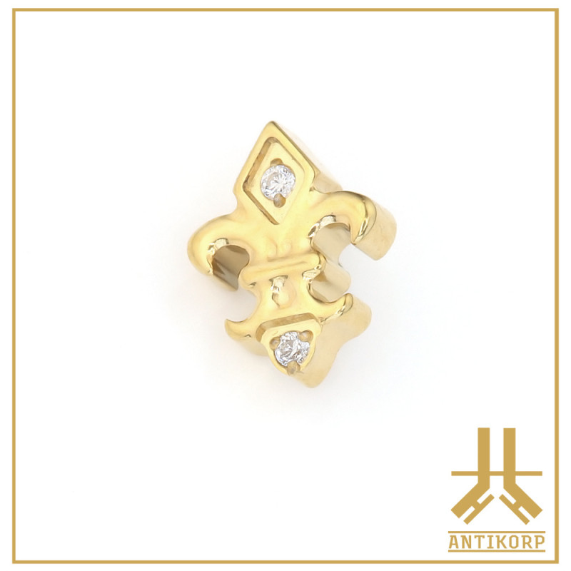 Embout Titane F136 PVD Gold Lys