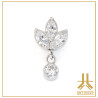 Triple Cabochon Titane Opale Strass