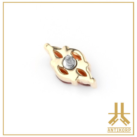 Marquise Or 14K Strass