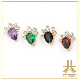 Marquise Or 14K Strass