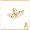 Embout Or 14K Triple Feuille Vissage Interne