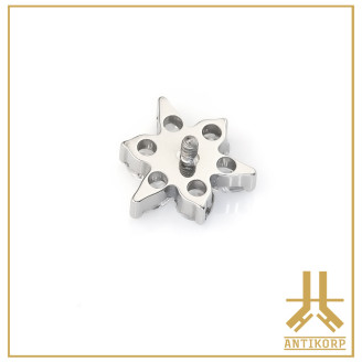 Pétale Trinity Titane F136 interne Swarovski