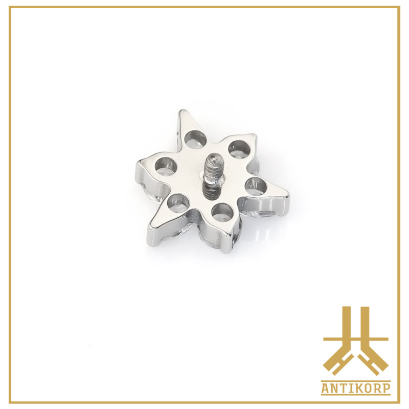Pétale Trinity Titane F136 interne Swarovski