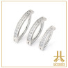 Nombril Titane Clicker Oval Bumpy Strass